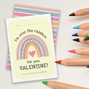 Classroom Card Rainbow Friendship Valentine's