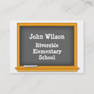 Classroom Chalkboard  Business Card