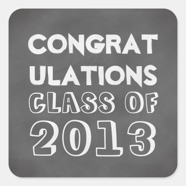 Classroom chalkboard graduation class of gift tag (Front)