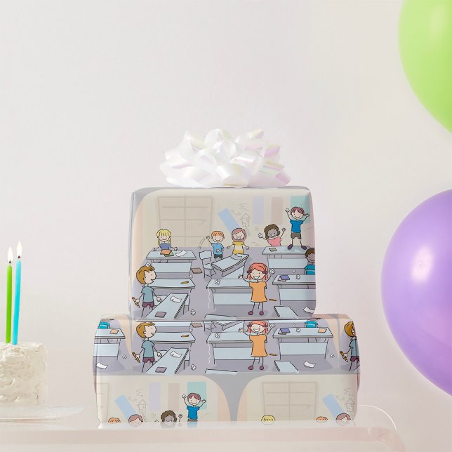 Classroom Chaos Wrapping Paper (Creator Uploaded)