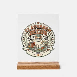 Classroom Decor Cat Classroom Decor Cat Vintage Ve