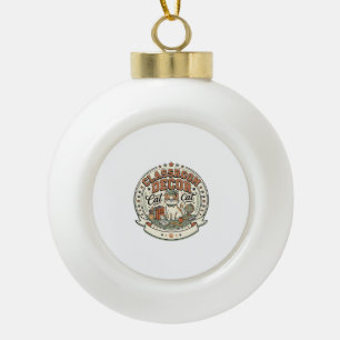 Classroom Decor Cat Classroom Decor Cat Vintage Ve Ceramic Ball Christmas Ornament