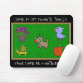 Classroom Felt and Blackboard (Personalised) Mouse Mat (With Mouse)
