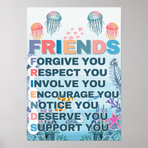 Classroom poster: friends poster