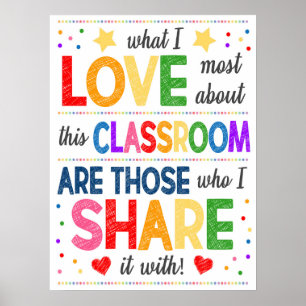 Classroom Rainbow Poster