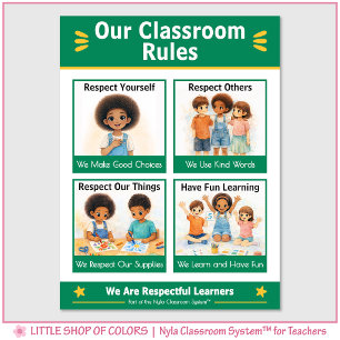 Classroom Rules Kindergarten Teacher Anchor Chart