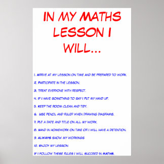 Classroom Rules Poster