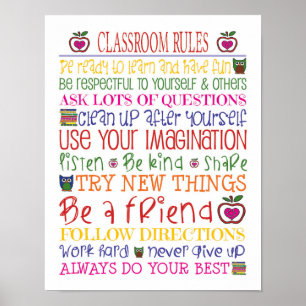 Classroom Rules Poster