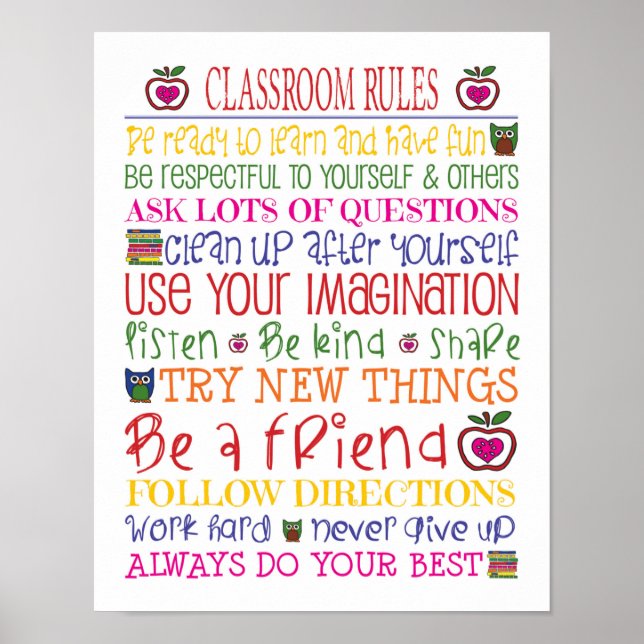 Classroom Rules Poster (Front)