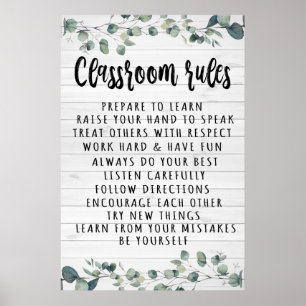 Classroom Rules Poster
