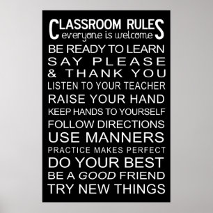 Classroom Rules Poster