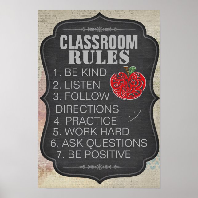 Classroom Rules Poster (Front)