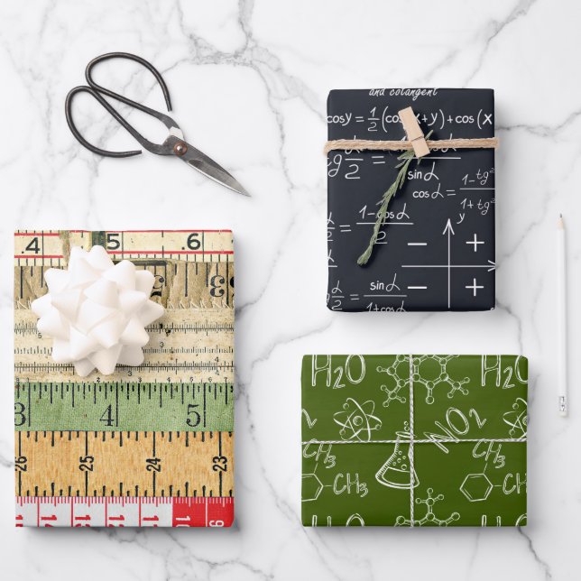 Classroom Set 3 Wrapping Paper Sheets (Front)