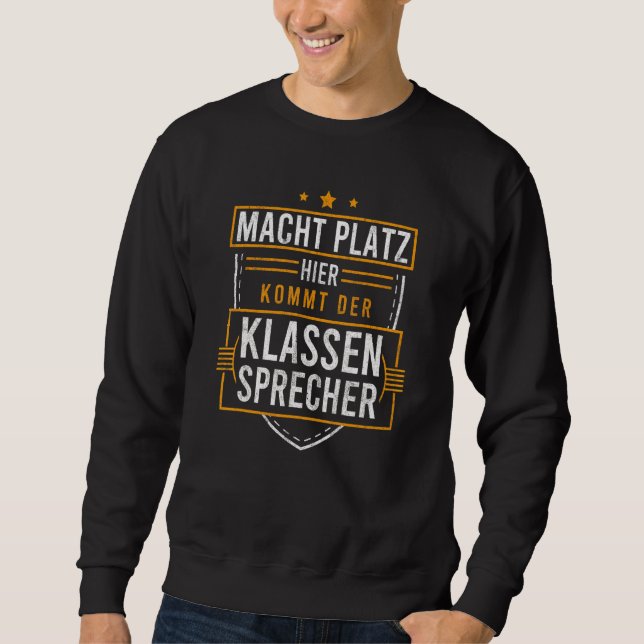 Classroom Speaker School Primary School High Schoo Sweatshirt (Front)