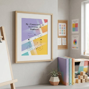 Classroom Universe of Numbers   Math World Poster