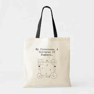 Classroom Universe of Numbers Math World Tote Bag