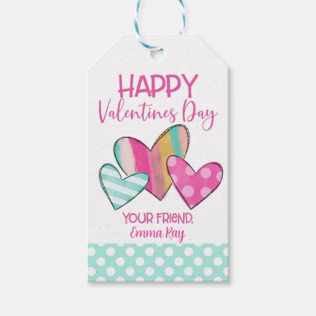 Classroom Valentine Favour Tag (Front)