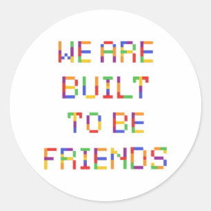 Classroom Valentine's Day Classic Round Sticker