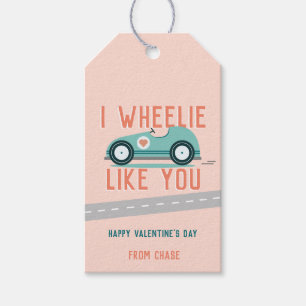 Classroom Valentine's Day Race Car Gift Tags