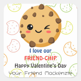 Classroom Valentine's Day Square Sticker