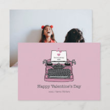 Classroom Valentines Just My Type Photo Card