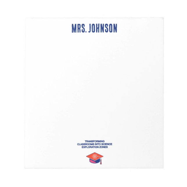 Classrooms As Science Exploration Zones Teacher Notepad (Front)