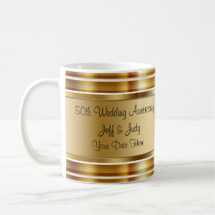 Classy 50th Wedding Anniversary Coffee Mug