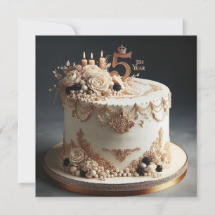 CLASSY 5TH WEDDING ANNIVERSARY EDITABLE Invitation