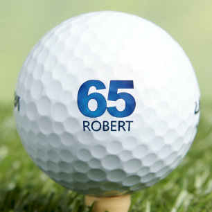 Classy 65th Birthday - 65 Years Blue Age Gift Golf Balls