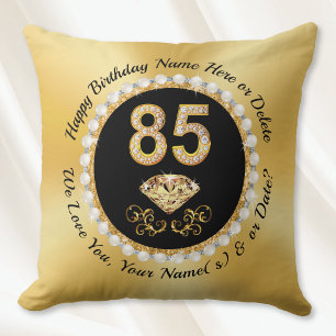 Classy, 85th Birthday Gift Ideas for Mum, Grandma, Cushion