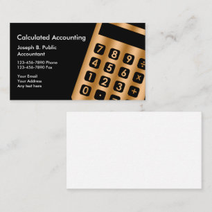 Classy Accountant Business Cards