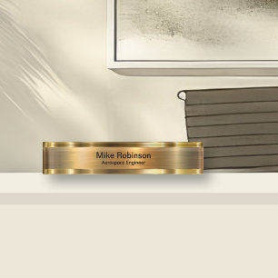 Classy Aerospace Engineer Desk Name Plaque Nameplate