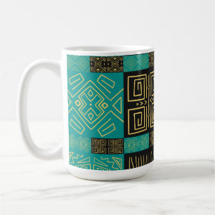 Classy African Line Art Pattern  Coffee Mug