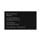 Classy And Cool Construction Business Cards