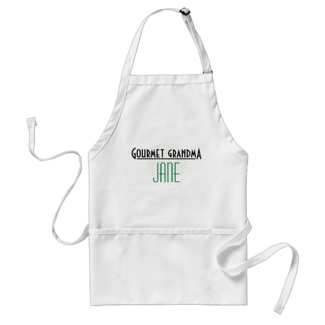Classy and Customisable Apron with Polka Dots (Front)