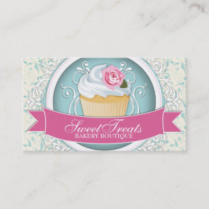 Classy and Modern Cupcake Business Cards