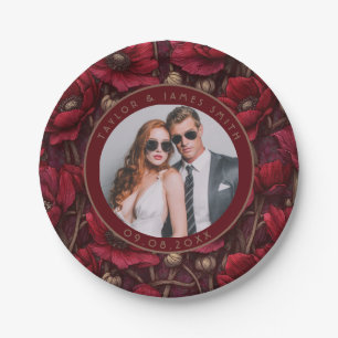 Classy Anemones Plates For Bachelorette Party