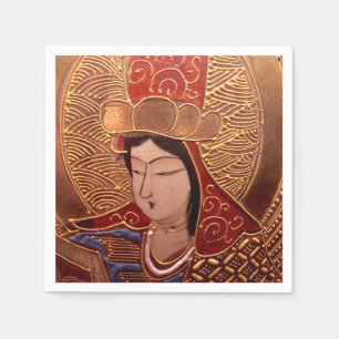 Classy Asian Woman Paper Napkins