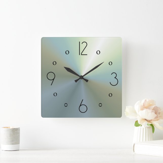 Classy Atmospheric Silver Effect Plain Wall Clocks (Home)