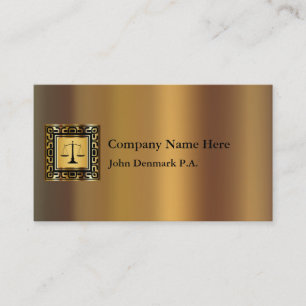 Classy Attorney Business Cards