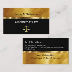 Classy Attorney Business Cards