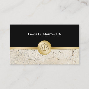 Classy Attorney Business Cards