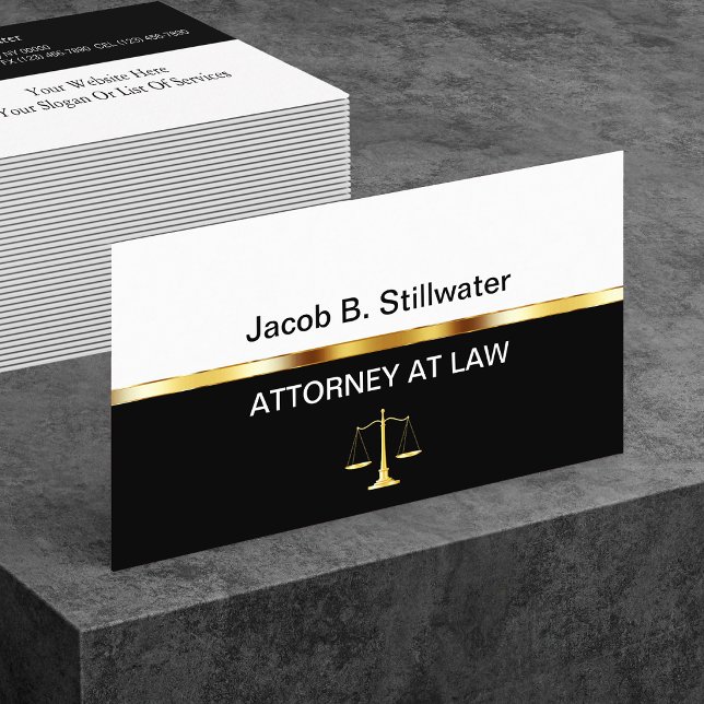 Classy Attorney Business Cards (Creator Uploaded)
