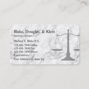 Classy Attorney Design Business Card