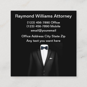 Classy Attorney Glossy Business Cards