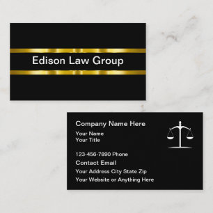 Classy Attorney Modern Business Cards