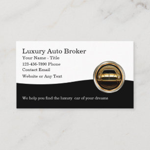 Classy Auto Broker Luxury Vehicle Search Business Card