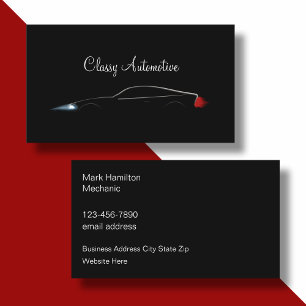 Classy Automotive Business Card Design