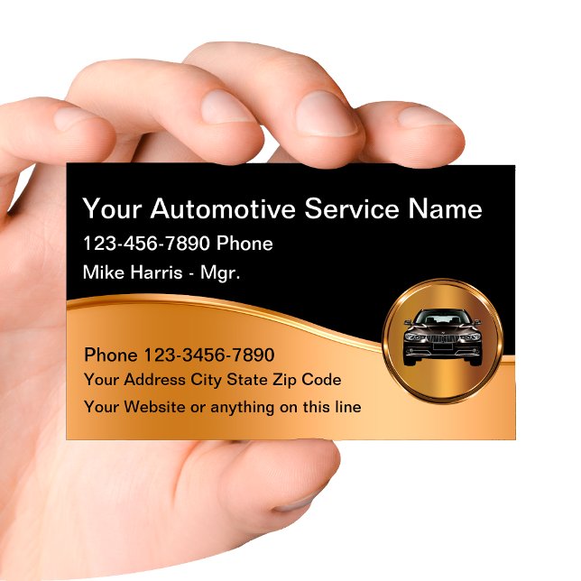 Classy Automotive Business Design Business Card (Creator Uploaded)