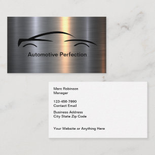 Classy Automotive Cool Car Repair Business Card